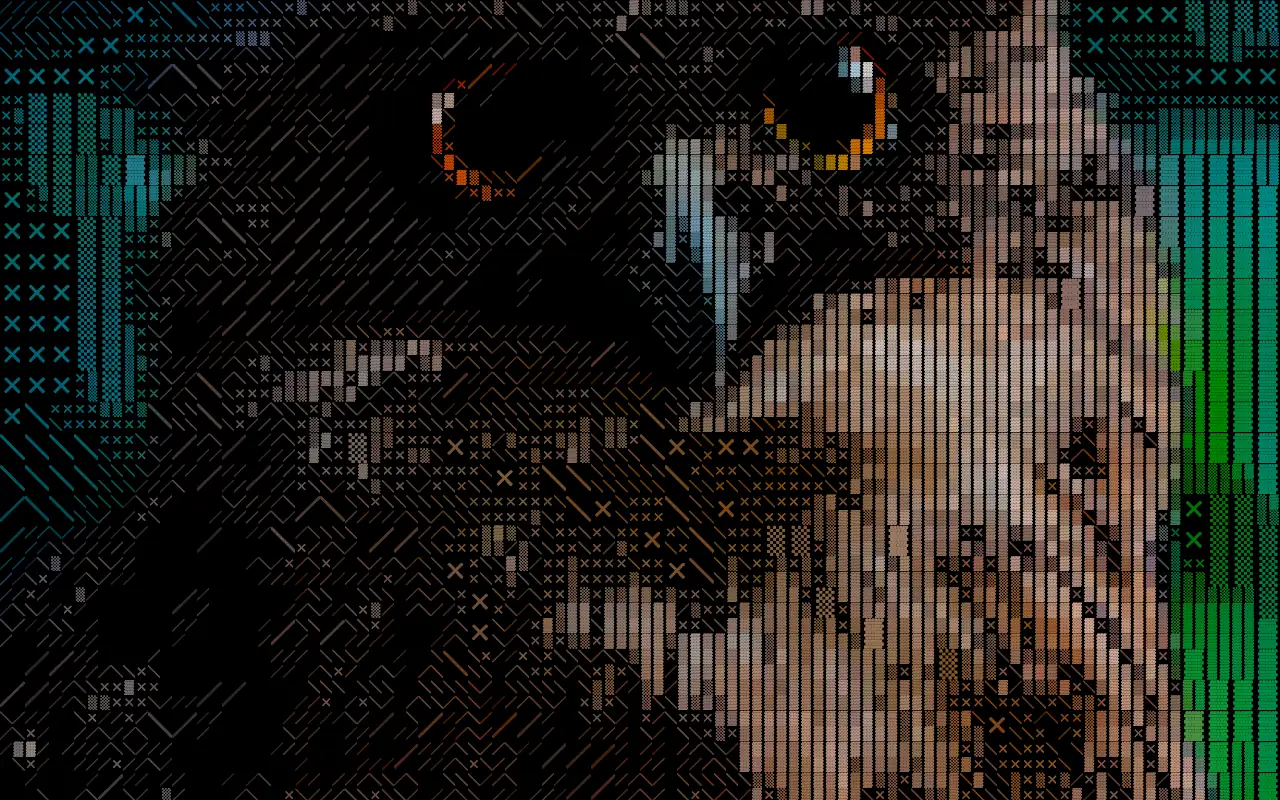 ASCII effect example