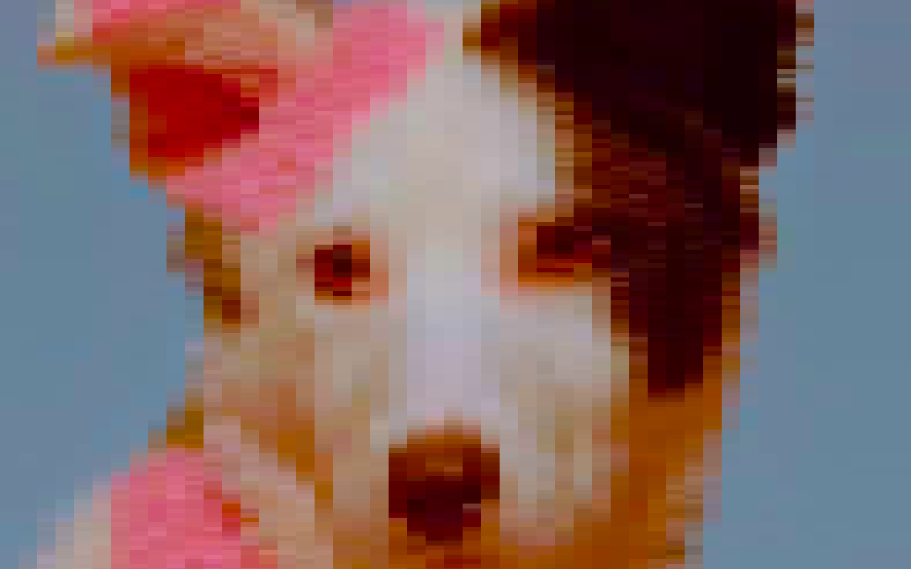 Pixelation effect example